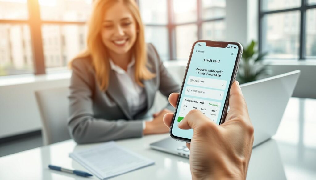 solicitar aumento de limite pelo aplicativo